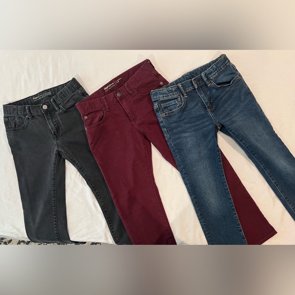 Lot of 3 Gap Kids pants in boys size 8